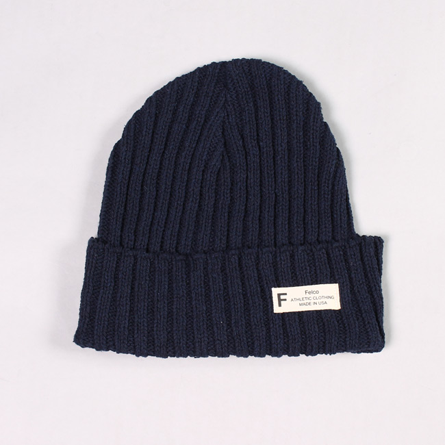 KNIT WATCHCAP MADE IN USA - MARINE