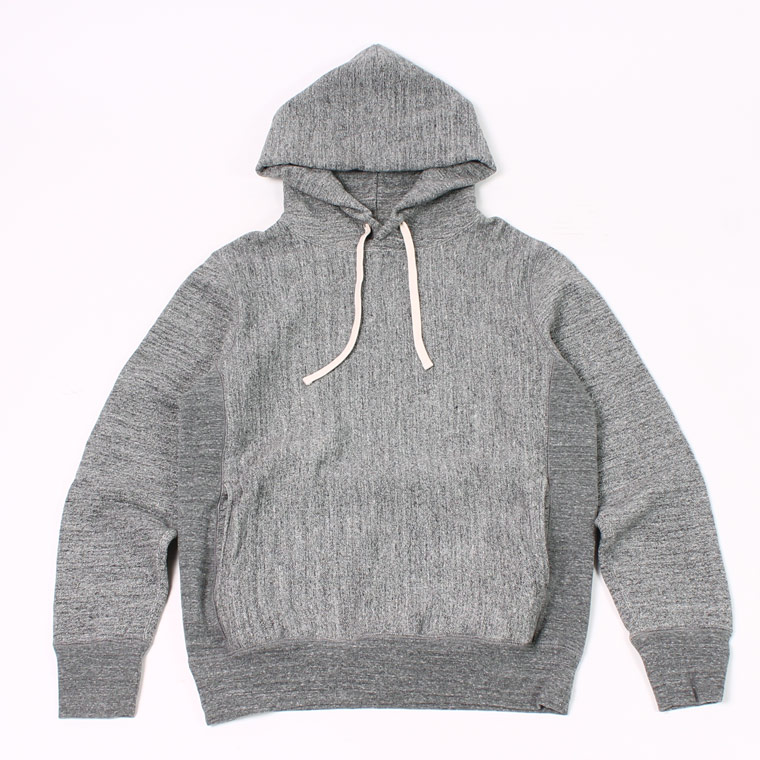 16oz NEW HEAVY WEIGHT TERRY INVERSE WEAVE SWEAT HOODED PULLOVER - CHARCOAL HEATHER