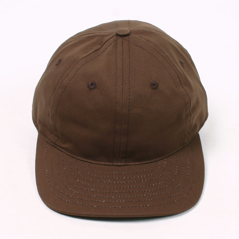 TWILL 6 PANEL BB CAP MADE IN U.S.A. - BROWN