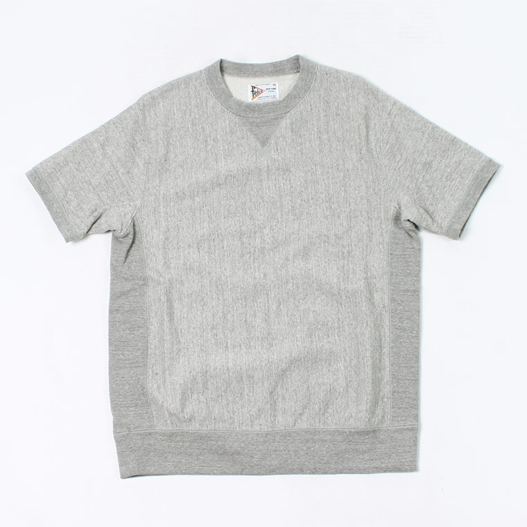 S/S INVERSE WEAVE SWEAT 12oz LT WEIGHT FRENCH TERRY - HEATHER GREY