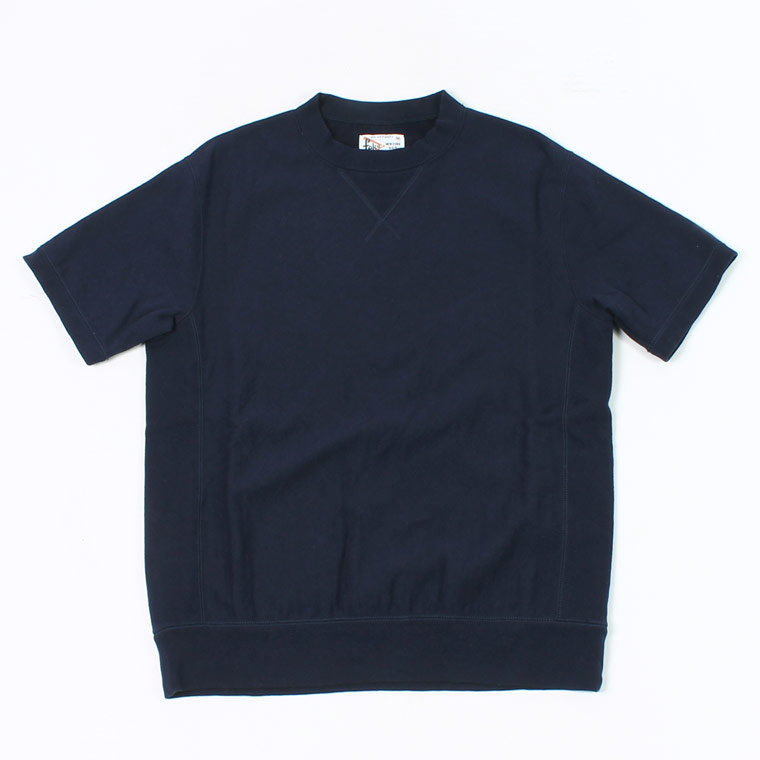 S/S INVERSE WEAVE SWEAT 12oz LT WEIGHT FRENCH TERRY - ITALIAN NAVY