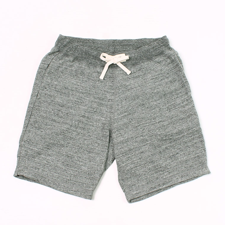 SWEAT GYM SHORT 12oz LT WEIGHT FRENCH TERRY - HEATHER CHARCOAL