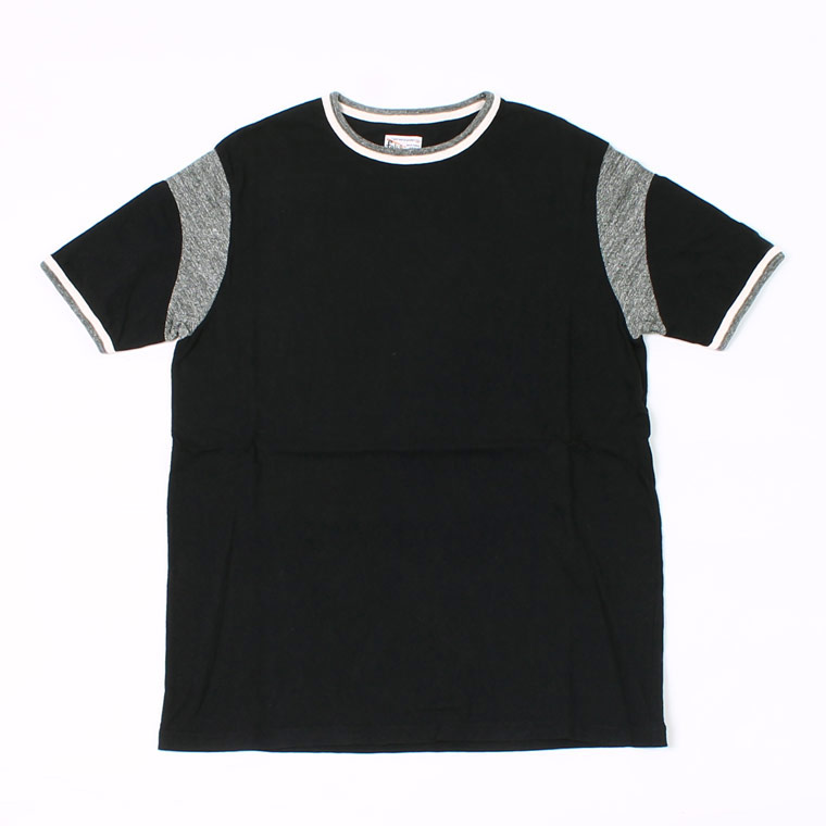 DOUBLE RINGER OLD BASKET BALL T 19SINGLE RUFFI JERSEY - BLACK_CHARCOAL