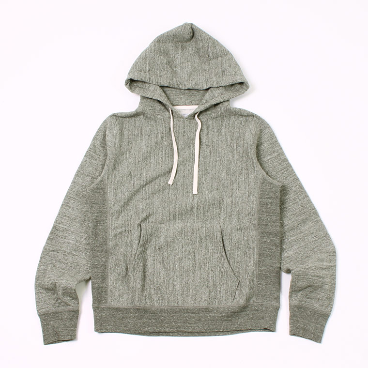 12oz TERRY INVERSE WEAVE PULLOVER PARKA - CHARCOAL HEATHER